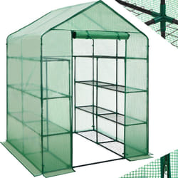 Tectake - Serre de jardin souple 3,6 m³ avec 16 étagères