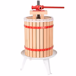 Extracteur de jus 18 l Pressoir à fruits mécanique  rouge