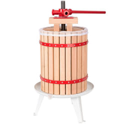 Extracteur de jus 18 l Pressoir à fruits mécanique  rouge