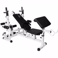 Gorilla Sports 101000-00001-0001 banc de musculation Noir, Blanc