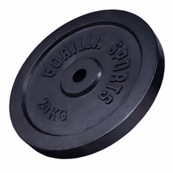 Gorilla Sports 100538-00019-0025 disque de poids 1 pièce Standard Disque de poids en fonte