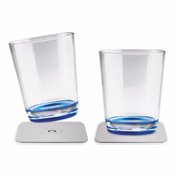 Silwy S025-0503-2, Régler, 0,25 L, Bleu, Transparent, Verre, Universel, Rectangulaire