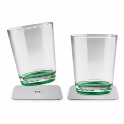 Silwy S025-0504-2, Régler, 0,25 L, Vert, Transparent, Verre, Universel, Rectangulaire