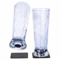 Silwy KO-BE-C-2, Verre à bière, 500 ml, Transparent, Plastique, 8,5 cm, 216 mm