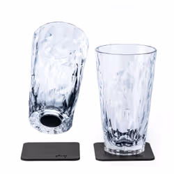 Silwy KO-LD-C-2, Verre de boissons d’été, 300 ml, Plastique, Transparent, 2 pièce(s), 88 mm