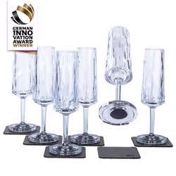 Silwy KO-CH-C-6 flûte à champagne 6 pièce(s) 150 ml Plastique