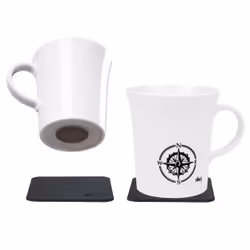 Silwy S027-1308-2-B-BO, Régler, 0,27 L, Blanc, Porcelaine, Tasse, Universel