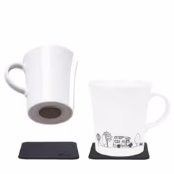 Silwy S027-1309-2-B-CA, Régler, 0,27 L, Blanc, Porcelaine, Tasse, Universel
