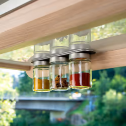 Silwy FM-192-BCS-SM, Pot à épices, Transparent, Verre, Métal, 0,192 L, Couvercle amovible, Allemagne