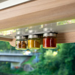 Silwy FM-125-BCS-SM boîte à épices Transparent 0,125 L Pot à épices