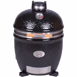 Barbecue Kamado, fumoir, four, rotissoire et plancha polyvalent Idéal pour 5-8 personnes diamètre cuisson 44cm , Nombreuses o ...
