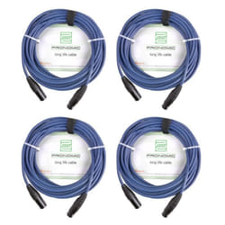 Set de 4 Pronomic Stage DMX3-5 câble DMX 3pol 5m