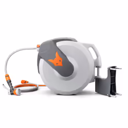 FUXTEC B-FX-WSA30 enrouleur de tuyau d'arrosoir de jardin Boîtier d'enrouleur Automatique Noir, Gris, Orange