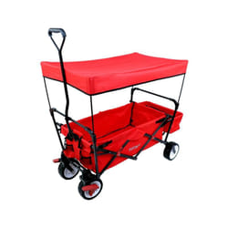 Chariot de jardin pliable - FUXTEC Wild Cruiser - transport charge 75 kg - Rouge