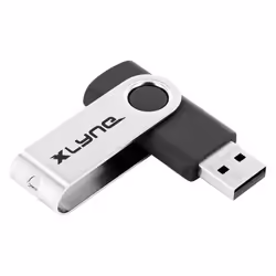 xlyne 177534-2 lecteur USB flash 128 Go USB Type-A 3.0 Noir, Argent