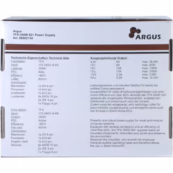 Inter-Tech TFX-350W unité d'alimentation d'énergie 20+4 pin ATX ATX Gris - Vue supplémentaire 4