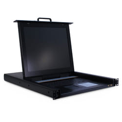 Inter-Tech KVM-1708 support d'ordinateurs 17" Acier Noir