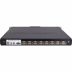 Inter-Tech KVM-1708 support d'ordinateurs 17" Acier Noir