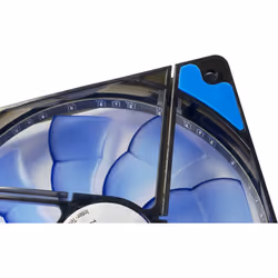 Inter-Tech L-12025 Boitier PC Ventilateur 12 cm Noir, Bleu