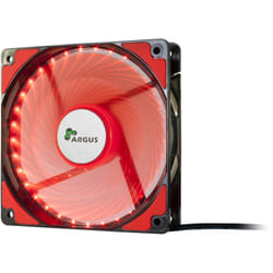 Inter-Tech L-12025 Boitier PC Ventilateur 12 cm Noir, Rouge