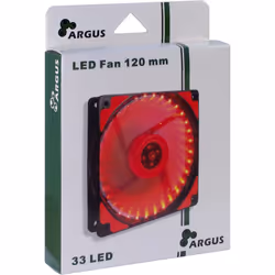 Inter-Tech L-12025 Boitier PC Ventilateur 12 cm Noir, Rouge - Vue supplémentaire 4