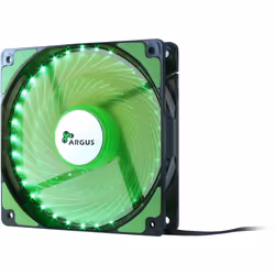 Inter-Tech L-12025, Ventilateur, 12 cm, 1200 tr/min, 20 dB, 59,46 cfm, 54 m³/h