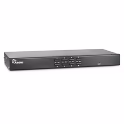 Inter-Tech KVM AS-9108DU, 1920 x 1080 pixels, Full HD, Grille de montage, Noir
