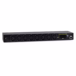 Inter-Tech SW-1681, Commutable, Noir, LED, 8 sortie(s) CA, Coupleur C13, Coupleur C20