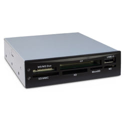 Inter-Tech CI-02 lecteur de carte mémoire USB 2.0 Interne Noir