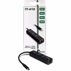 Inter-Tech ARGUS IT-410 USB 3.2 Gen 1 (3.1 Gen 1) Type-C Noir