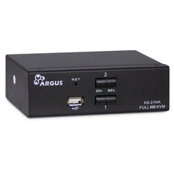 Inter-Tech AS-21HA HDMI commutateur écran, clavier et souris Noir