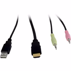 Inter-Tech AS-21HA HDMI commutateur écran, clavier et souris Noir - Vue supplémentaire 4
