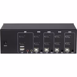 Inter-Tech AS-42HA HDMI commutateur écran, clavier et souris Noir