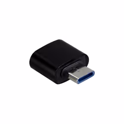 Inter-Tech 88885461 changeur de genre de câble USB Type C USB Type A Noir