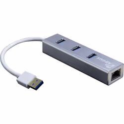 Inter-Tech Argus IT-310-S, USB 3.2 Gen 1 (3.1 Gen 1) Type-A, IEEE 802.3ab, IEEE 802.3i, IEEE 802.3u, Gris, RJ-45, USB 3.2 Gen ...