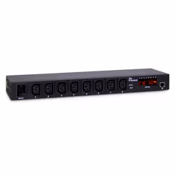 Inter-Tech SW-0816, Acier, Noir, LED, 8 sortie(s) CA, Coupleur C13, Coupleur C20