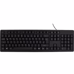 Inter-Tech K-118 clavier USB QWERTZ Allemand Noir