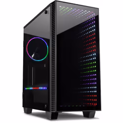 Inter-Tech X-608 Infinity Micro, Tower, PC, ITX, uATX, Verre, Jouer, Bleu, Vert, Rouge