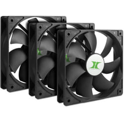 Inter-Tech 88887289 système de refroidissement d’ordinateur Boitier PC Ventilateur 12 cm Noir 3 pièce(s)