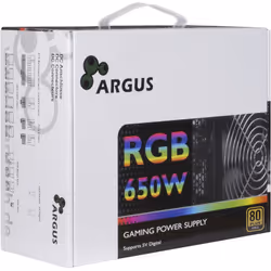 Inter-Tech Argus RGB-650W CM II unité d'alimentation d'énergie 20+4 pin ATX ATX Noir