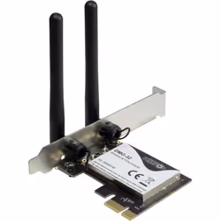 Inter-Tech DMG-32, Interne, Sans fil, PCI Express, WLAN, 650 Mbit/s, Noir, Argent