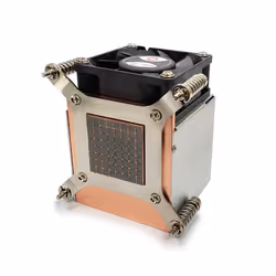 Inter-Tech K-650 Processeur Refroidisseur 6 cm Aluminium, Noir