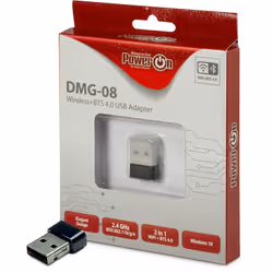 Inter-Tech DMG-08, Sans fil, USB, WLAN / Bluetooth, Wi-Fi 4 (802.11n), 150 Mbit/s