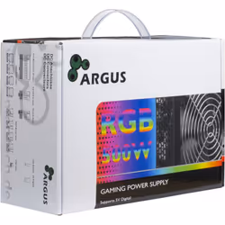 Inter-Tech Argus RGB-500W II unité d'alimentation d'énergie 20+4 pin ATX Noir
