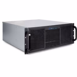 Inter-Tech 4U 40248, Support, Serveur, Noir, Gris, ATX, micro ATX, Mini-ITX, SSI CEB, Acier, Alarme, HDD, Réseau, Énergie
