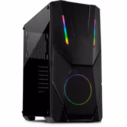 Inter-Tech IT-3303 HORNET, Tower, PC, Noir, ATX, ITX, micro ATX, Acrylique, Multicolore