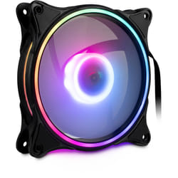 Inter-Tech Argus RS-08 Boitier PC Ventilateur 12 cm Noir, Blanc 3 pièce(s)