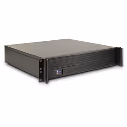 Inter-Tech 2U-K-240L, Support, Serveur, Noir, micro ATX, Mini-ITX, 2U, 6 cm