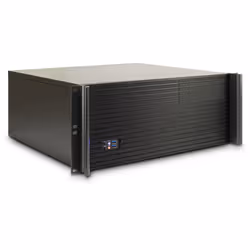 Inter-Tech 4U-K-439L, Support, Serveur, Noir, ATX, EATX, micro ATX, Mini-ITX, Aluminium, Acier, 4U