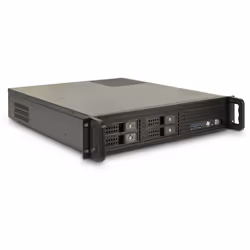 Inter-Tech 2U-2504, Support, Serveur, Noir, micro ATX, Mini-ITX, 2U, 6 cm